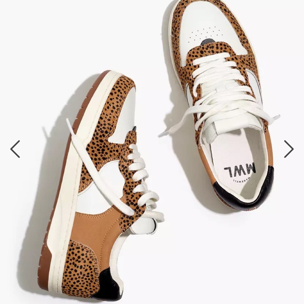 Madewell Court Sneakers in Spotted Calf Hair